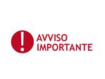 Avviso importante