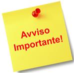 Avviso importante
